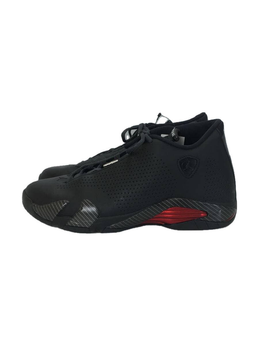 【中古】NIKE◆AIR JORDAN 14 RETRO/28.5cm/BLK【シューズ】