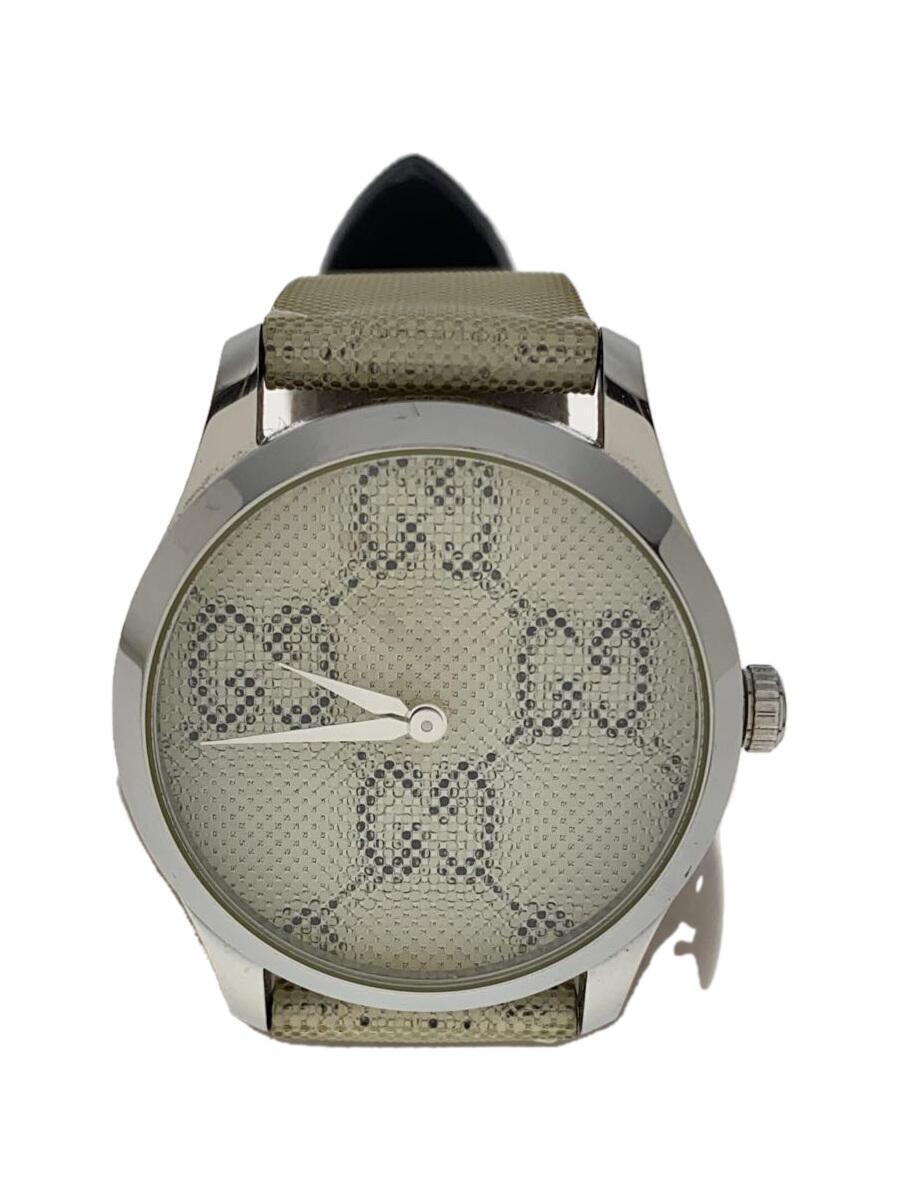 【中古】GUCCI◆クォーツ腕時計/アナログ/--/マルチカラー/WHT/126.4YA12604058【服飾雑貨他】