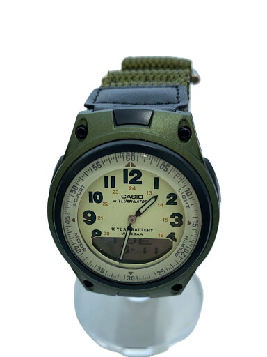【中古】CASIO◆クォーツ腕時計/デジアナ/KHK/AW-80【服飾雑貨他】 【中古】CASIO◆クォーツ腕時計/デジアナ/KHK/AW-80【服飾雑貨他】