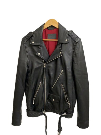 【中古】ALLSAINTS◆TORRANCE BIKER/ダブルライダースジャケット/M/羊革/BLK/無地/ML014M【メンズウェア】 【中古】ALLSAINTS◆TORRANCE BIKER/ダブルライダースジャケット/M/羊革/BLK/無地/ML014M【メンズウェア】