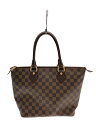 【中古】LOUIS VUITTON◆サレヤPM_ダミエ・エベヌ_BRW/PVC/BRW【バッグ】
