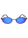 【中古】ICICLES◆サングラス/BLU/メンズ/polarized cayman【服飾雑貨他】