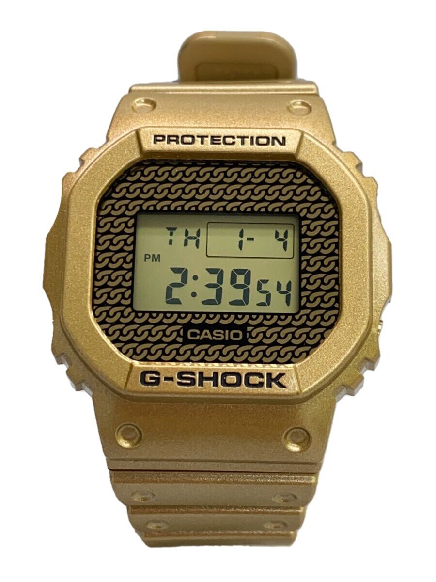 【中古】CASIO◆クォーツ腕時計_G-SHOCK/デジタル/BLK/GLD//【服飾雑貨他】