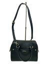 【中古】FURLA◆ショルダーバッグ/--/BLK/無地【バッグ】