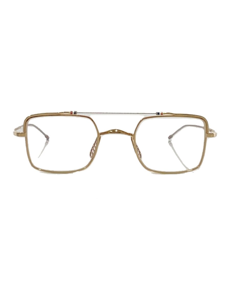 【中古】THOM BROWNE. NEW YORK◆メガネ/--/メタル/GLD/CLR/メンズ/TBX909-44-01【服飾雑貨他】
