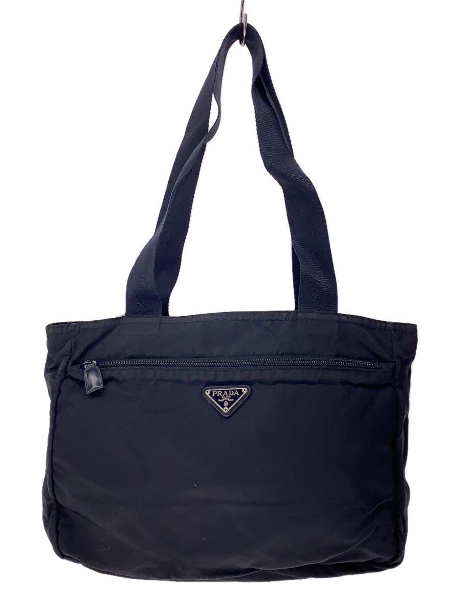 【中古】PRADA◆ショルダーバッグ/ナイロン/BLK【バッグ】