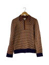 【中古】DRIES VAN NOTEN◆幾何学模様/ニット・セーター(厚手)/M/ウール/ORN/総柄【メンズウェア】