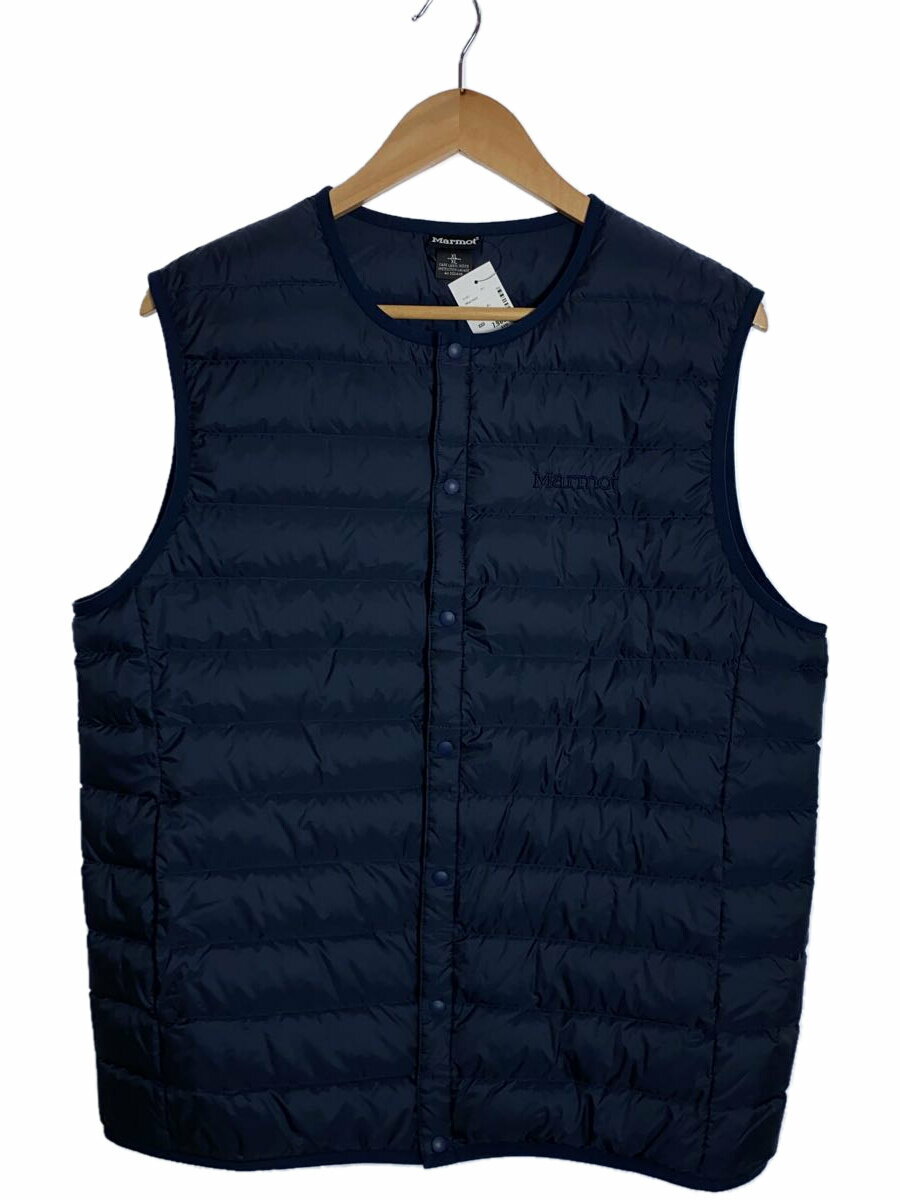 【中古】Marmot◆ダウンベスト/XL/ナイロン/NVY/TOMUJL80XB【メンズウェア】