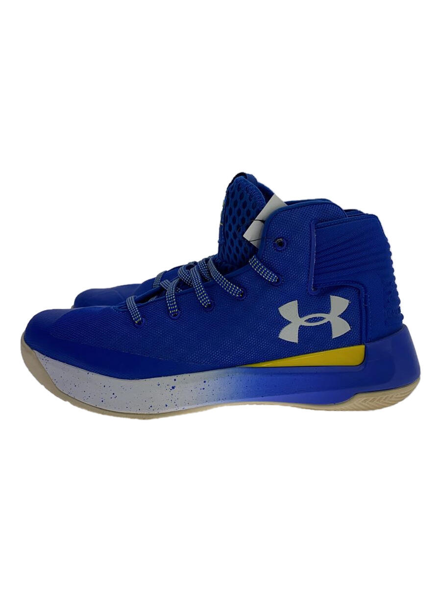 【中古】UNDER ARMOUR◆シューズ/27cm/BLU