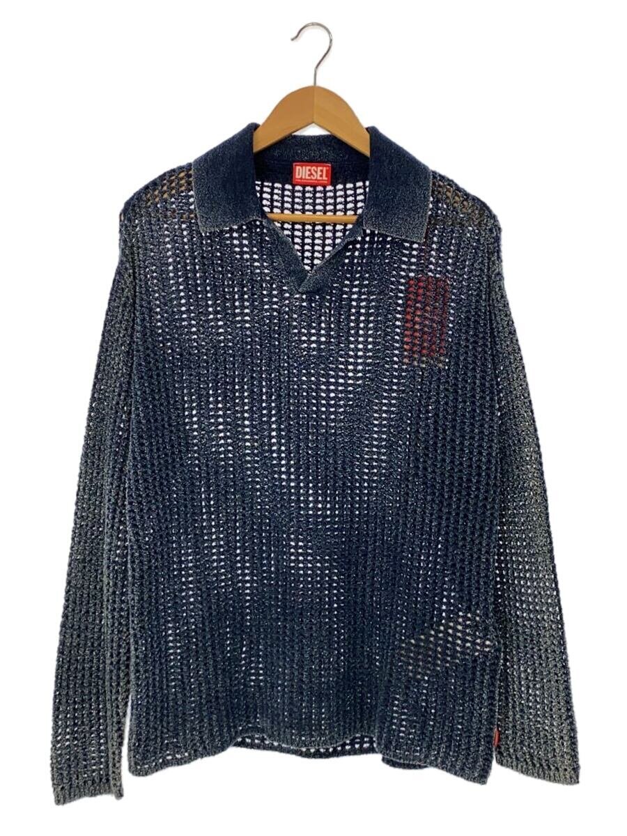 DIESEL◆ニット・セーター(薄手)/L/コットン/IDG/k-squared