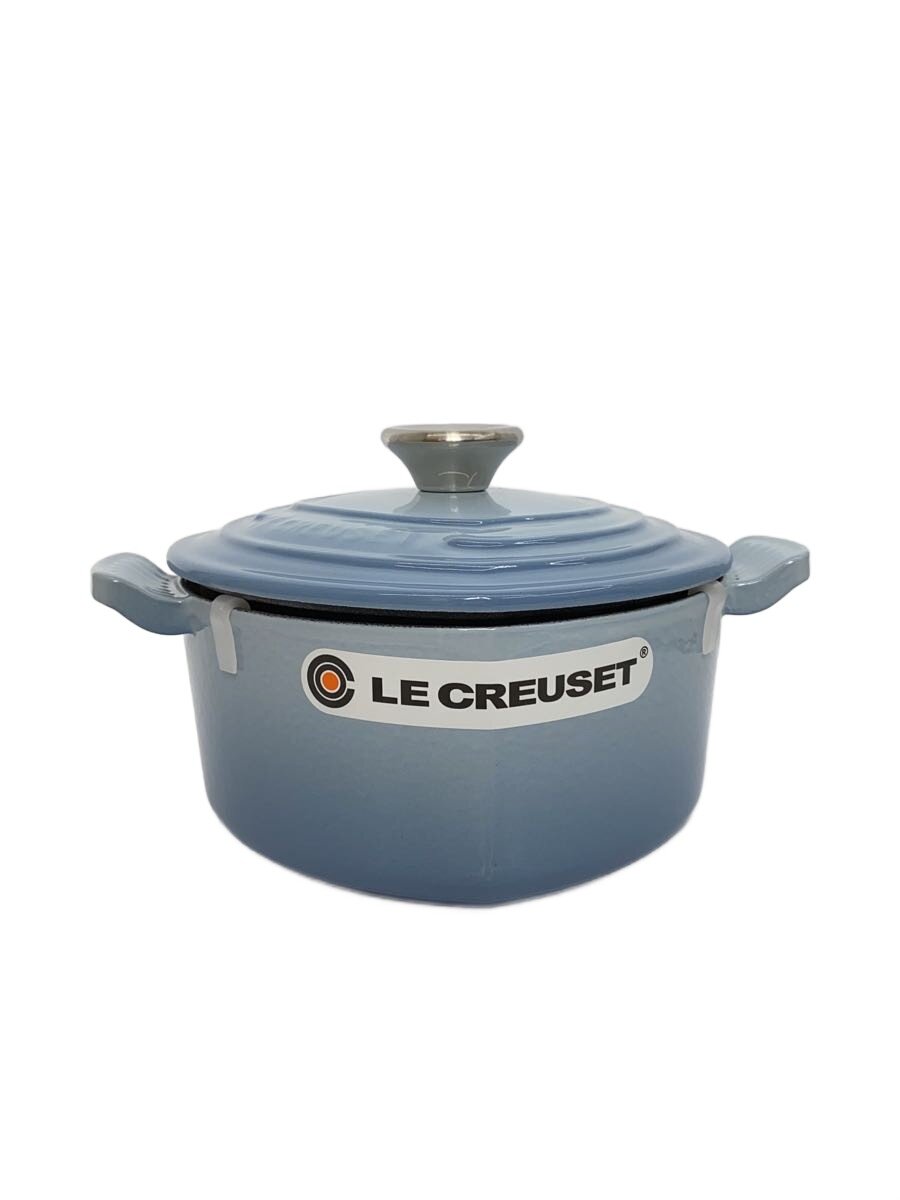 【中古】LE CREUSET◆鍋/ココット・ダムール コースタルブルー【キッチン用品】