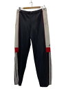 【中古】adidas◆ボトム/O/ポリエステル/BLK/無地/AS-2822P/90s/パフォーマンスロゴ/デサント製/【メンズウェア】