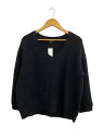 【中古】DRAWER◆ニット・セーター(厚手)/2/ウール/BLK/無地/6513-106-0435【レディースウェア】