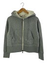 【中古】MONCLER◆パーカー/XS/コットン/GRY/無地/F20938G73100 V8144//【レディースウェア】