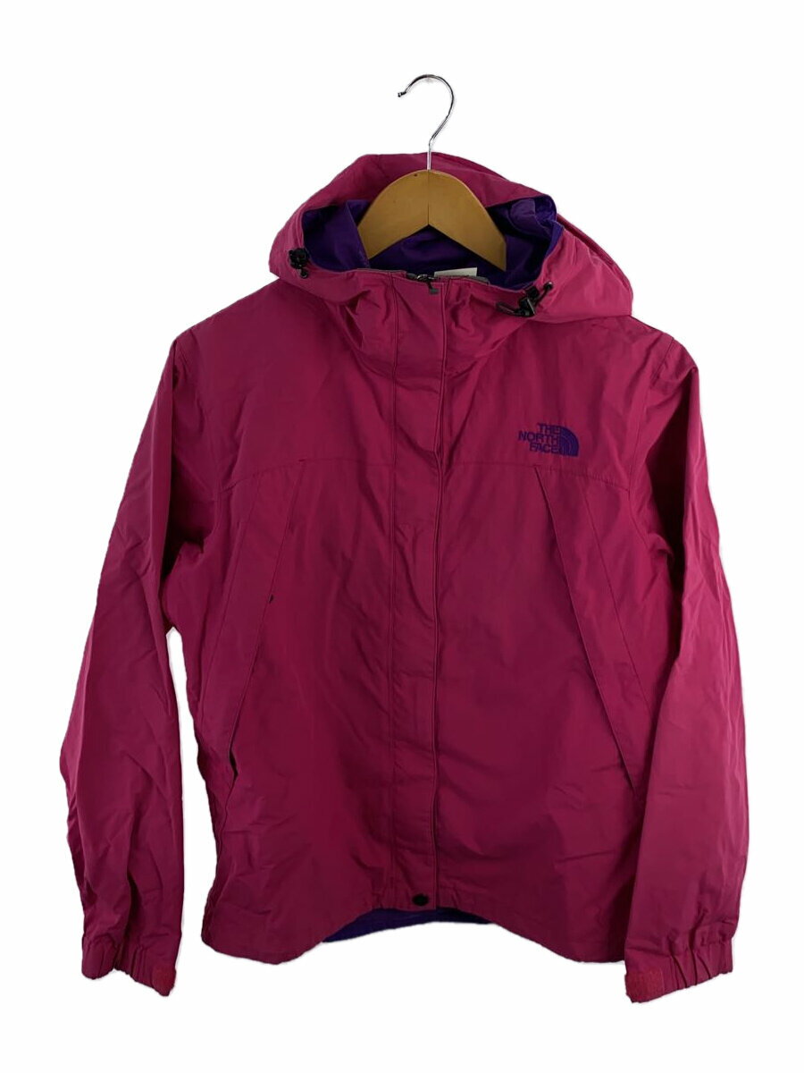 【中古】THE NORTH FACE◆SCOOP JACKET/L/ナイロン/PNK/無地【レディースウェア】