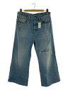 【中古】DIESEL◆D-RISE/ワイドデニム/30/インディゴ/09E25/ダメージ加工//【メンズウェア】