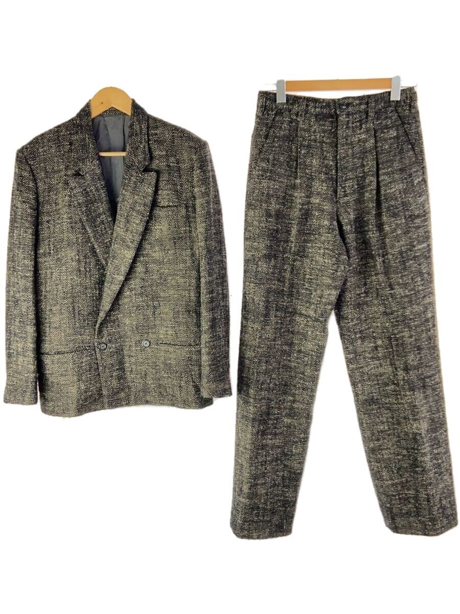 【中古】Y’s for men◆80s/ツイードセットアップ/L/ウール/BRW//【メンズウェア】