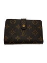 【中古】LOUIS VUITTON◆ポルト・モネ・ビエ・ヴィエノワ_モノグラム・キャンバス_BRW/PVC/BRW/レディース【服飾雑貨他】