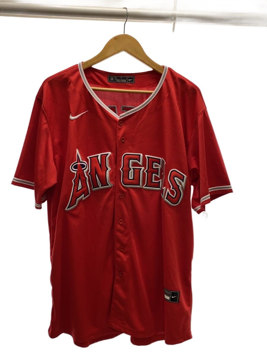 【中古】NIKE◆スポーツウェアー/L/RED/エンジェルス/大谷//【スポーツ】