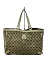 【中古】GUCCI◆トートバッグ_アビー/キャンバス/ベージュ【バッグ】