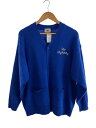 【中古】TMT◆Mohair-like BANDANA KNIT CARDIGAN/M/アクリル/BLU/TKNS22SP02【メンズウェア】