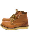 【中古】RED WING◆レースアップブーツ/25cm/BRW/レザー/9871【シューズ】