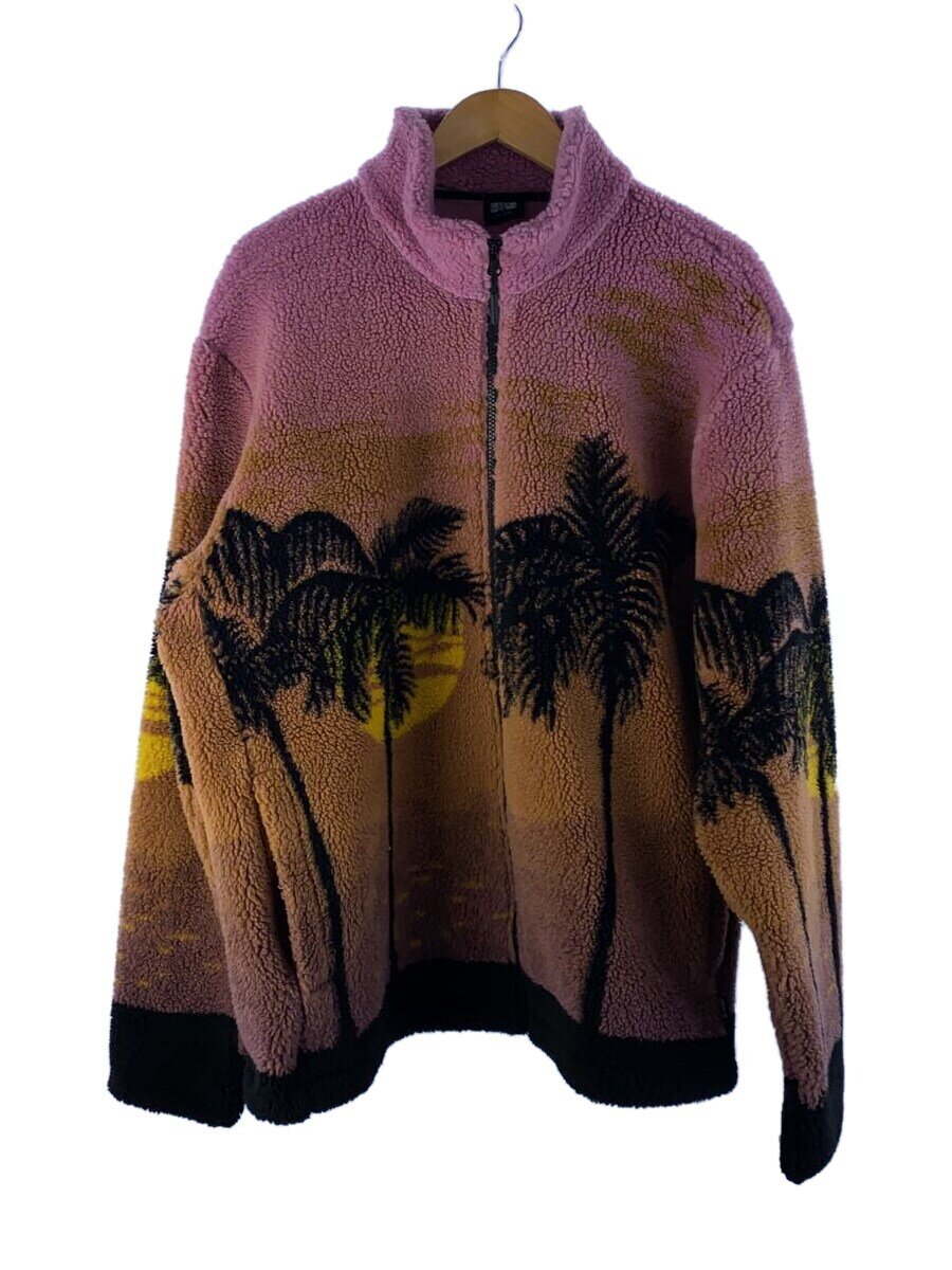 【中古】Sneakersnstuff /フリースジャケット/XL/ポリエステル/マルチカラー/総柄【メンズウェア】