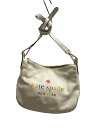 【中古】kate spade new york◆ショルダーバッグ/レザー/ホワイト/無地/表面汚れ有/WKR00514【バッグ】