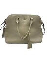 【中古】kate spade new york◆ハンドバッグ/エナメル/BEG/無地【バッグ】