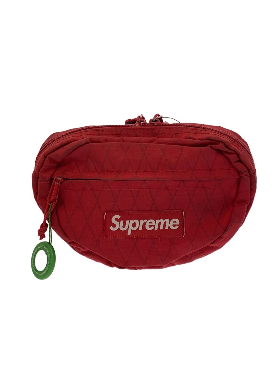 SUPREME - 【中古】Supreme◆18AW/ウエストバッグ/ナイロン/レッド【バッグ】