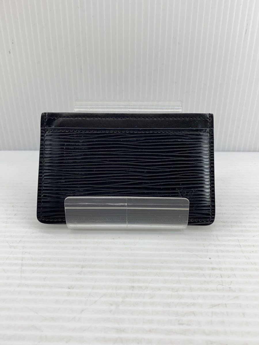 【中古】LOUIS VUITTON◆ポルト・カルト・サーンプル_エピ_BLK/--/BLK/無地/メンズ【服飾雑貨他】
