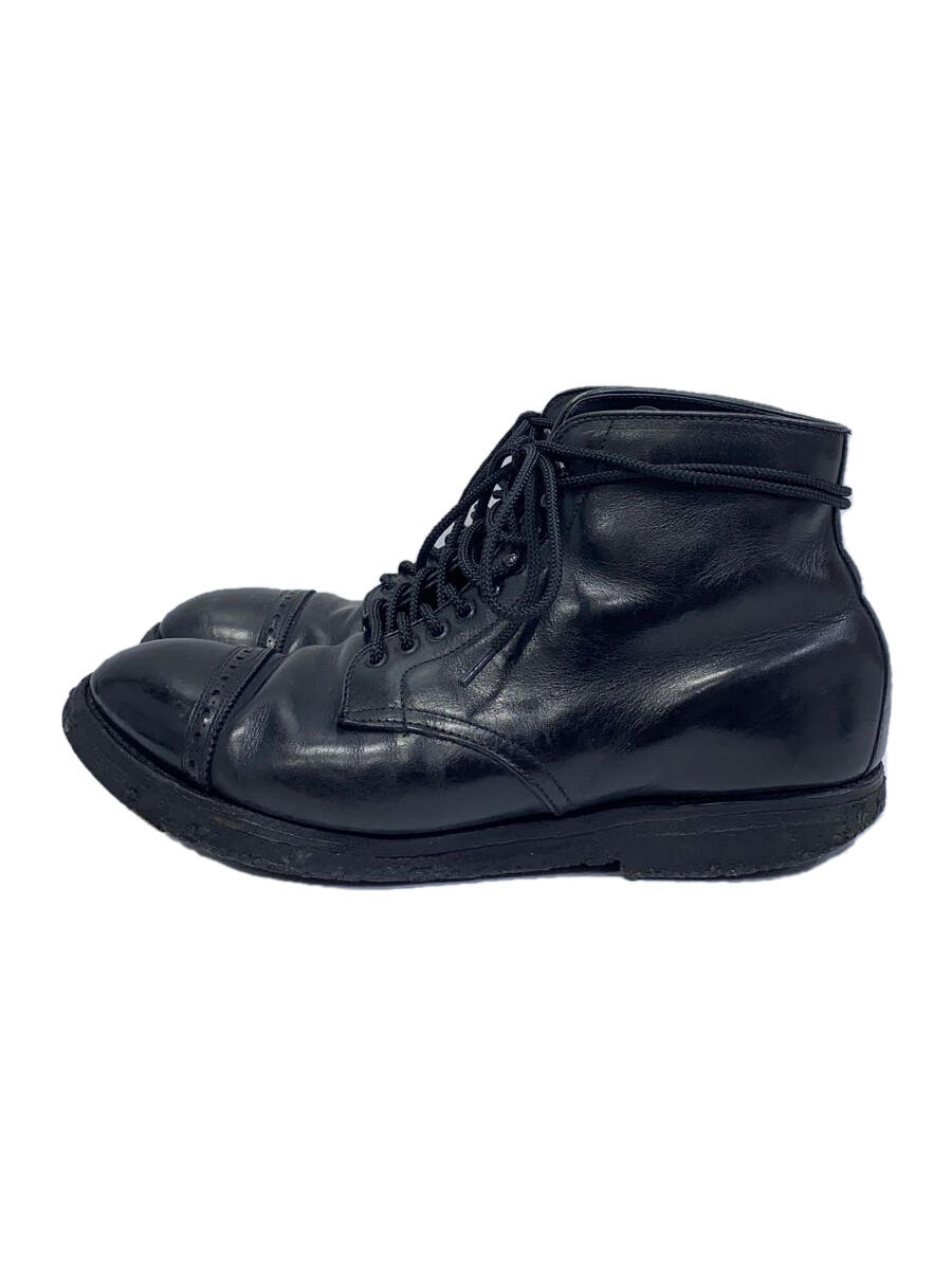 【中古】Alden◆レースアップブーツ/UK7.5/BLK/レザー/41810【シューズ】