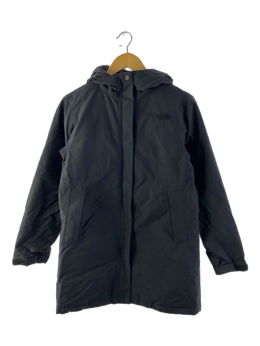 【中古】THE NORTH FACE◆MAKALU DOWN COAT_マカルダウンコート/M/ナイロン/BLK【レディースウェア】