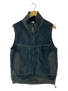 【中古】AUBERGE◆フリースベスト/38/ウール/BLK/無地/AU22A30//【メンズウェア】