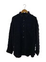 【中古】MAISON SPECIAL◆22AW/フリンジツイードジャガードプライムオーバーシャツ/2/コットン/BLK/11222311215//【メンズウェア】(4)