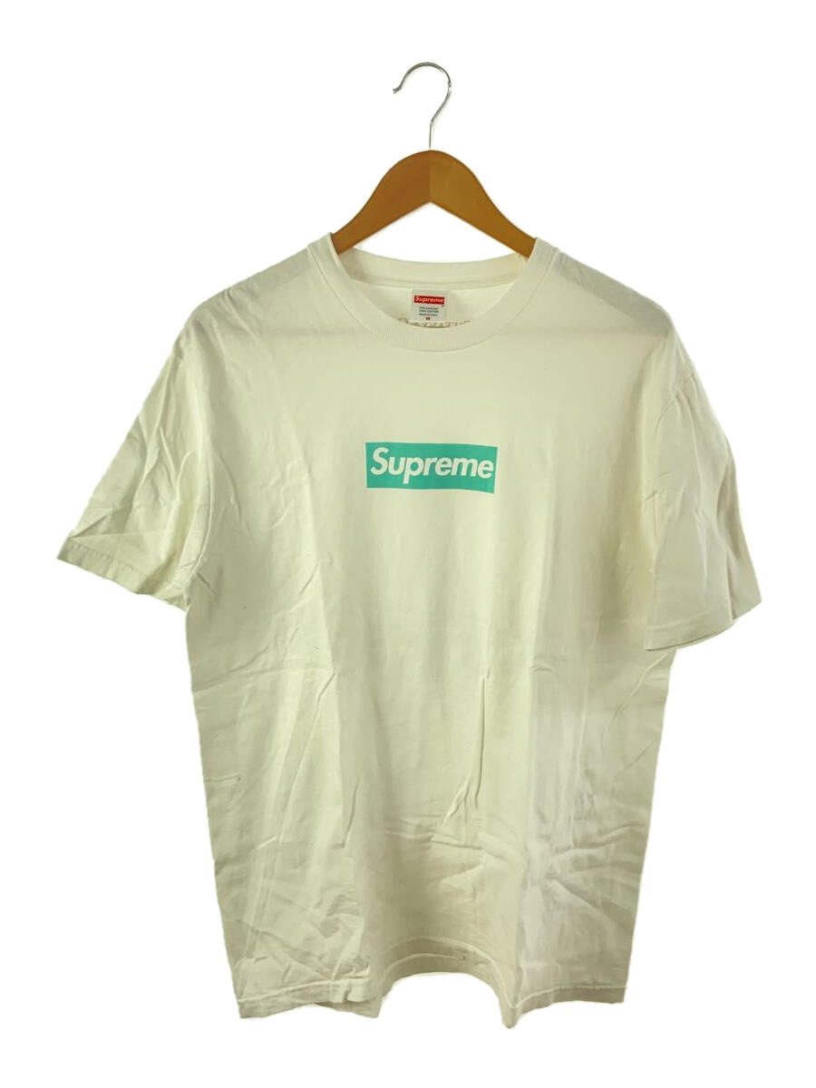 【中古】Supreme◆21AW/Tiffany & Co. Box Logo Tee White/Tシャツ/M/コットン/WHT【メンズウェア】