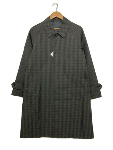 【中古】UNITED ARROWS green label relaxing◆ステンカラーコート/S/コットン/KHK/チェック/3255-199-3078-9130【メンズウェア】 【中古】UNITED ARROWS green label relaxing◆ステンカラーコート/S/コットン/KHK/チェック/3255-199-3078-9130【メンズウェア】