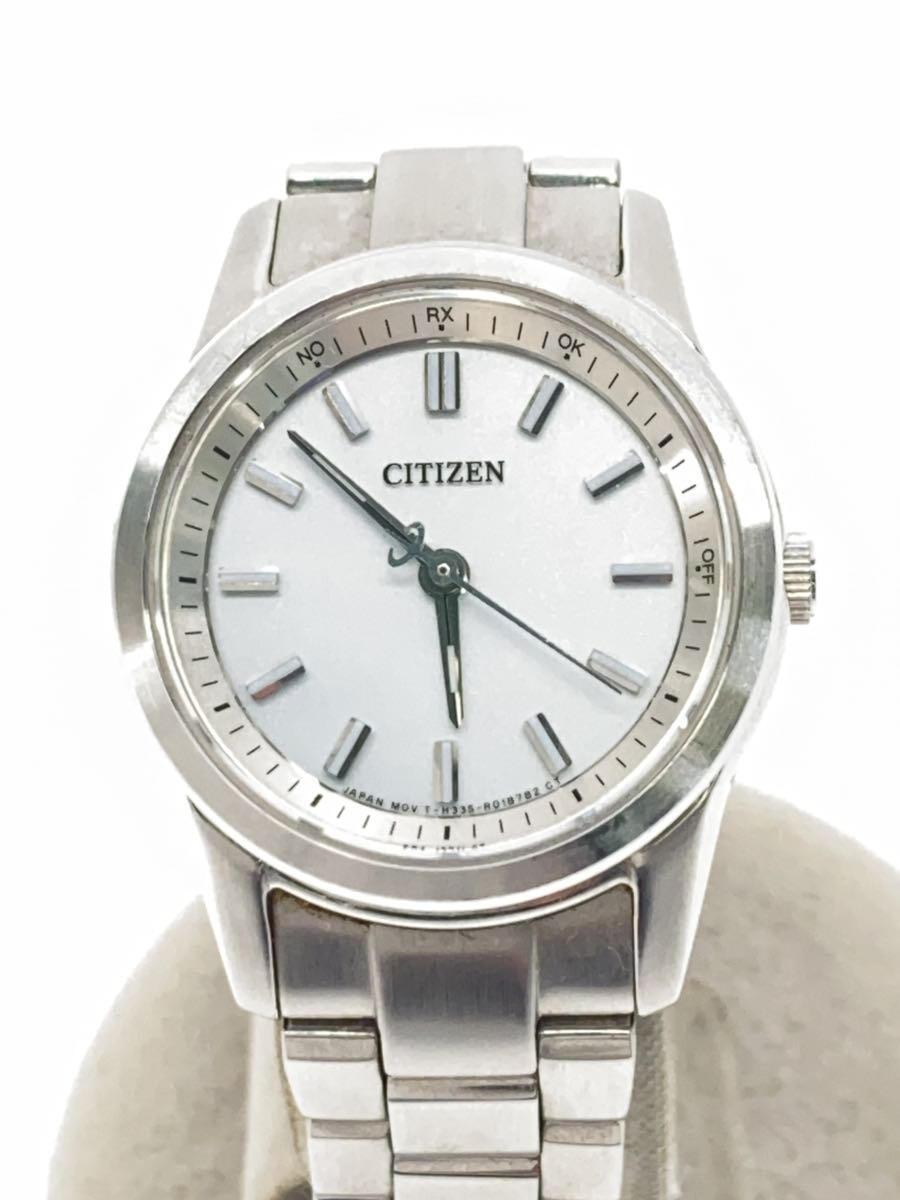 【中古】CITIZEN◆ECO-DRIVE/ソーラー腕時計/アナログ/ステンレス/ホワイト/シルバー/GN-4W-S【服飾雑貨他】