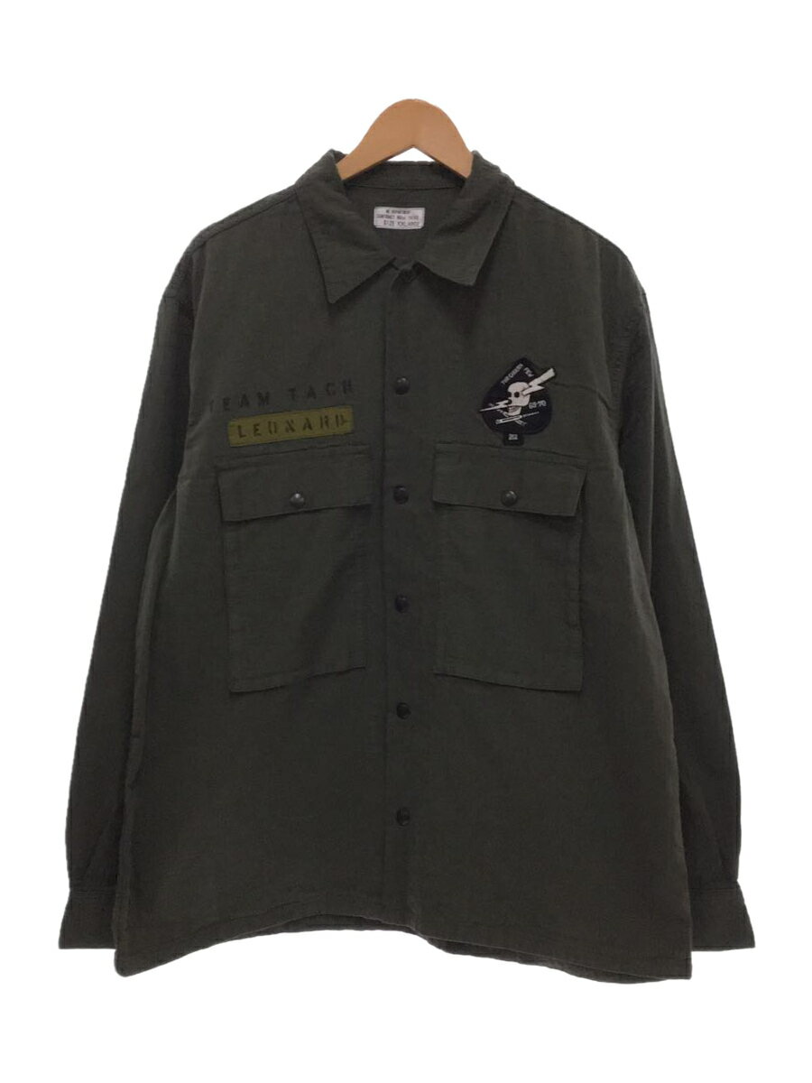 【中古】WEST RIDE◆長袖シャツ/XXL/コットン/GRN/無地【メンズウェア】