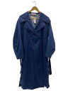 【中古】blanc basque◆トレンチコート/38/コットン/NVY/無地/BB95-222【レディースウェア】