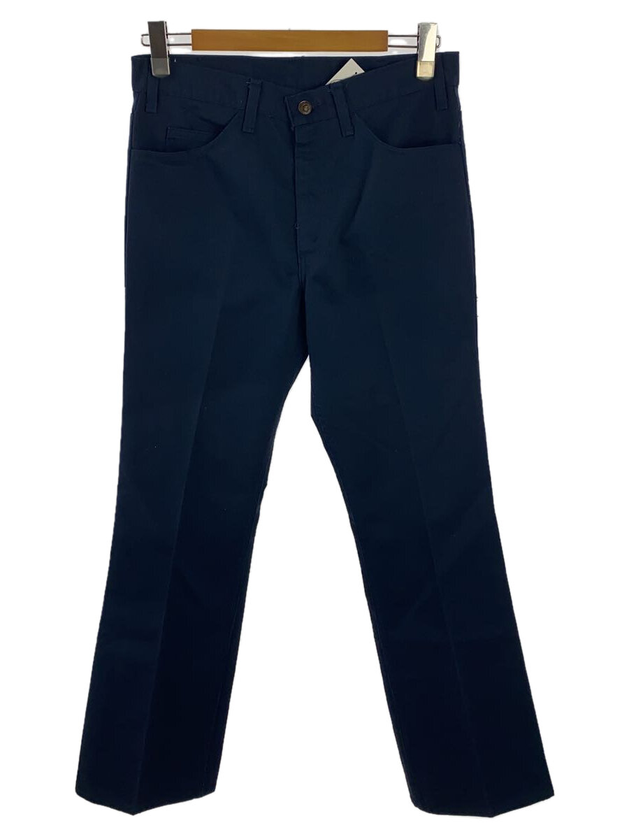 【中古】Levi’s◆517/STA-PREST/ブーツカットパンツ/USA/33/コットン/NVY/無地/517-111【メンズウェア】
