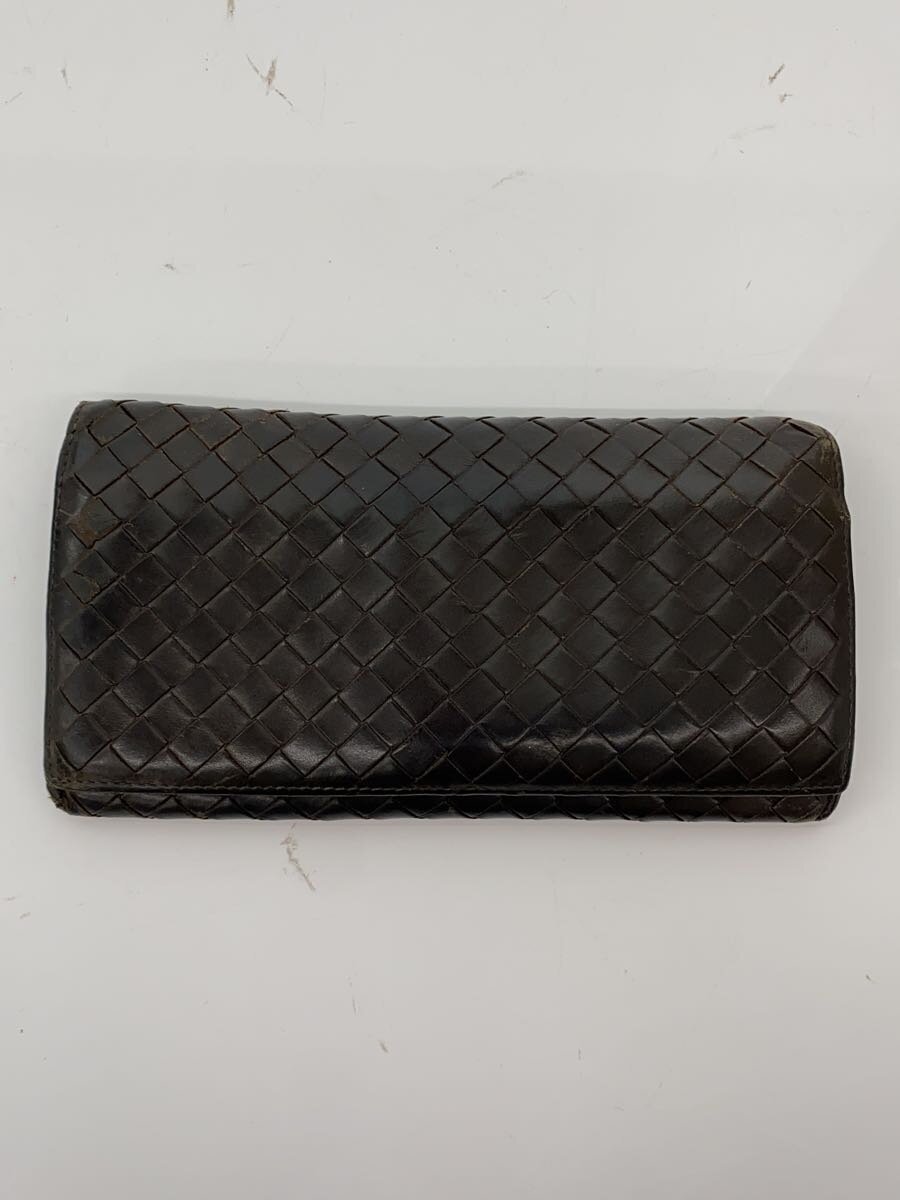 【中古】BOTTEGA VENETA◆長財布/--/BRW/メンズ/156819 V4651 2040【服飾雑貨他】