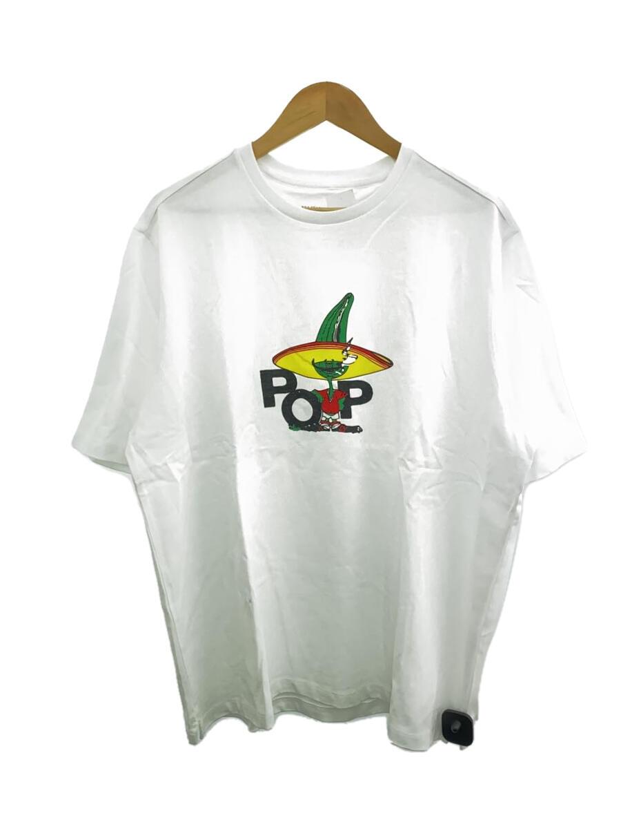 POP TRADING COMPANY◆タグ付/XL/コットン/WHT/プリント/POPSS22-02-024