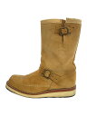 【中古】CHIPPEWA◆エンジニアブーツ/US7.5/BEG/スウェード/97874//【シューズ】