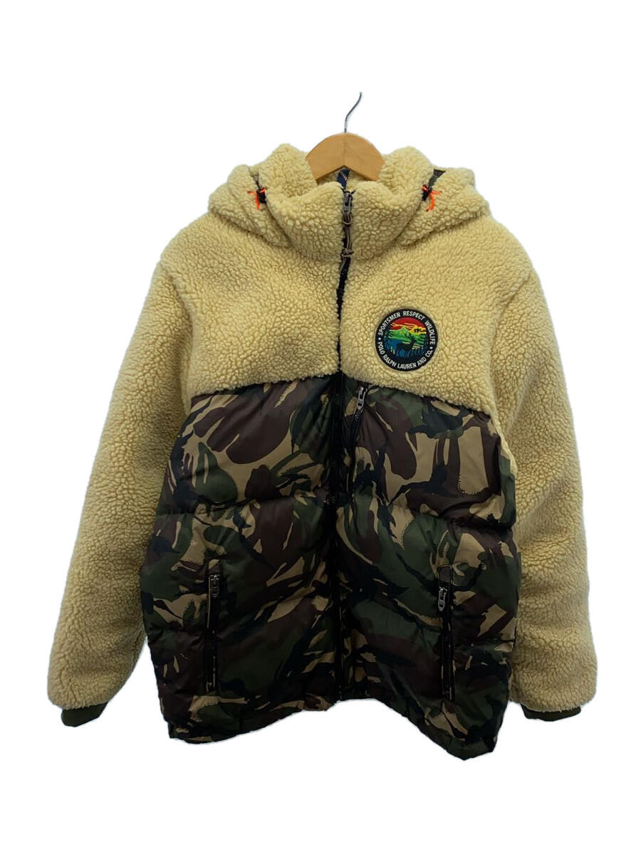 【中古】POLO RALPH LAUREN◆SHERPA FLEECE PATCHWORK JACKET/M/ポリエステル/ベージュ/710730216001【メンズウェア】