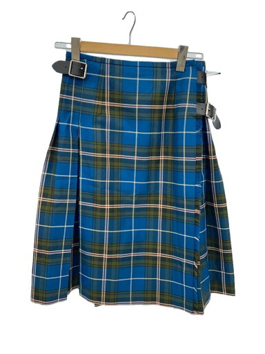 【中古】O’NEIL OF DUBLIN◆スカート/8/ウール/BLU/チェック【レディースウェア】 【中古】O’NEIL OF DUBLIN◆スカート/8/ウール/BLU/チェック【レディースウェア】