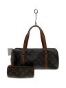 【中古】LOUIS VUITTON◆1)パピヨン30_モノグラム・キャンバス_BRW/PVC/BRW【バッグ】