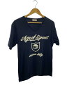 【中古】AVIREX◆ネット刺繍フットボールロゴ半袖VネックTシャツ/M/コットン/BLK/無地/M0151UTS102【メンズウェア】(4)
