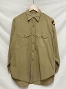 【中古】Van Heusen◆50s/ミリタリー/エポレット/長袖シャツ/L/コットン/BEG/無地【メンズウェア】(4)