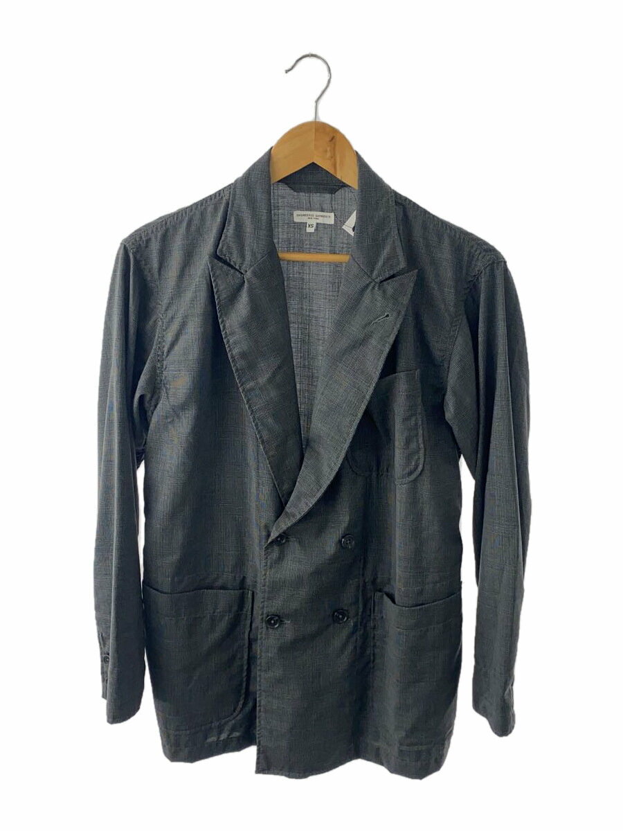 【中古】Engineered Garments◆ジャケット/XS/ウール/グレー/チェック【メンズウェア】